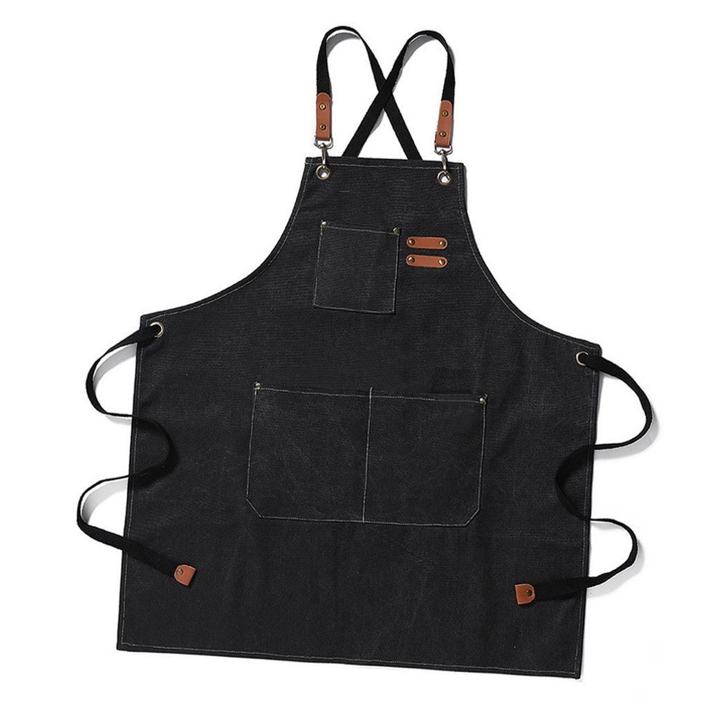 Grembiule da lavoro Impermeabile Traspirante Regolabile Ispessito Unisex Grembiule da cucina con tasche per BBQ