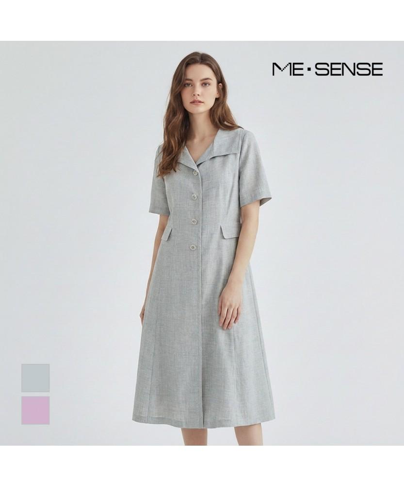 MESENSE Wide Collar Short Sleeve Dress_Mb45Opm104Z