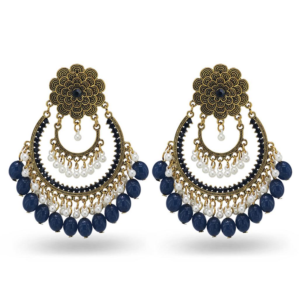 Fashion Jewelry National Style Eardrop Hollow Drop Dangle Earrings Drop Charms 1