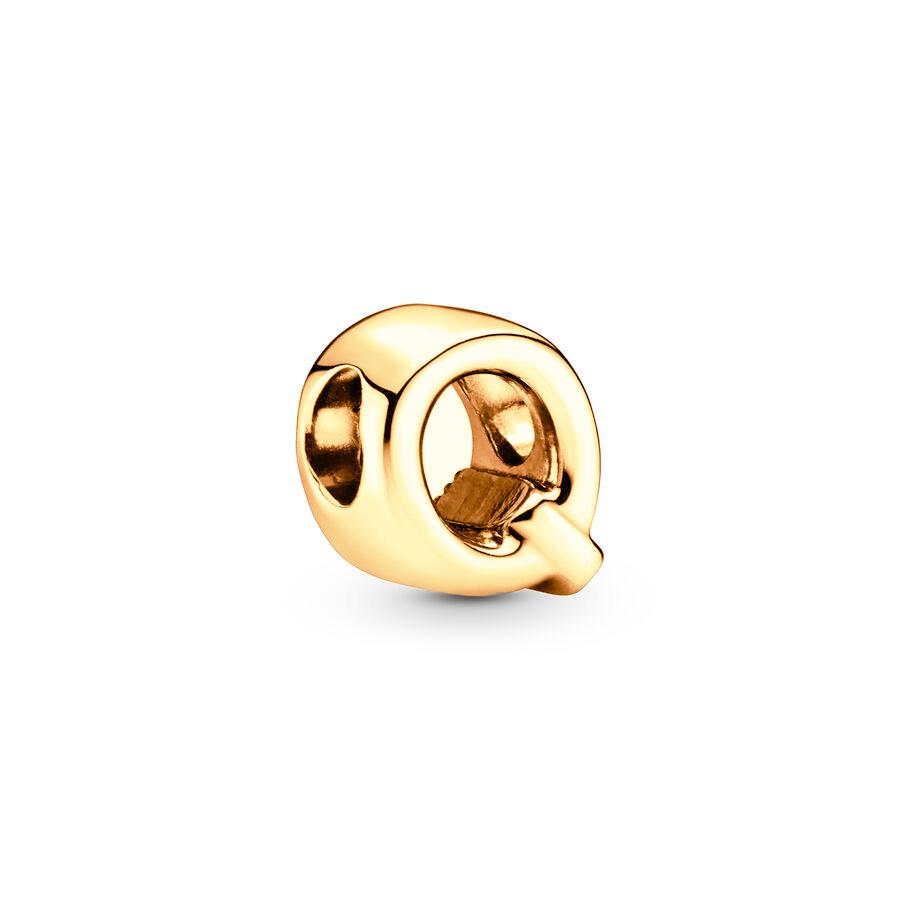 Sparking Gold Plated 26A-Z Letter Charm Beads Dangle Fit Genuine Copper Design Snake Arm Bracelet Necklace Bead For DIY Style Jewelry Women Gift