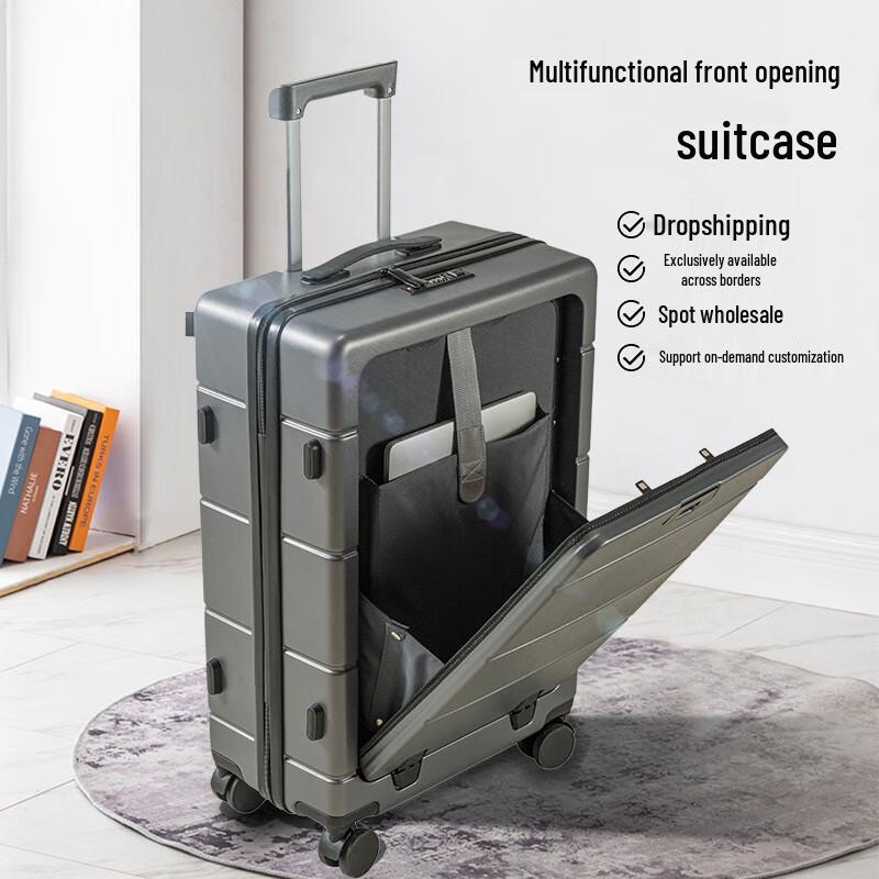 Changbaosen Business Front-Opening Travel Suitcase