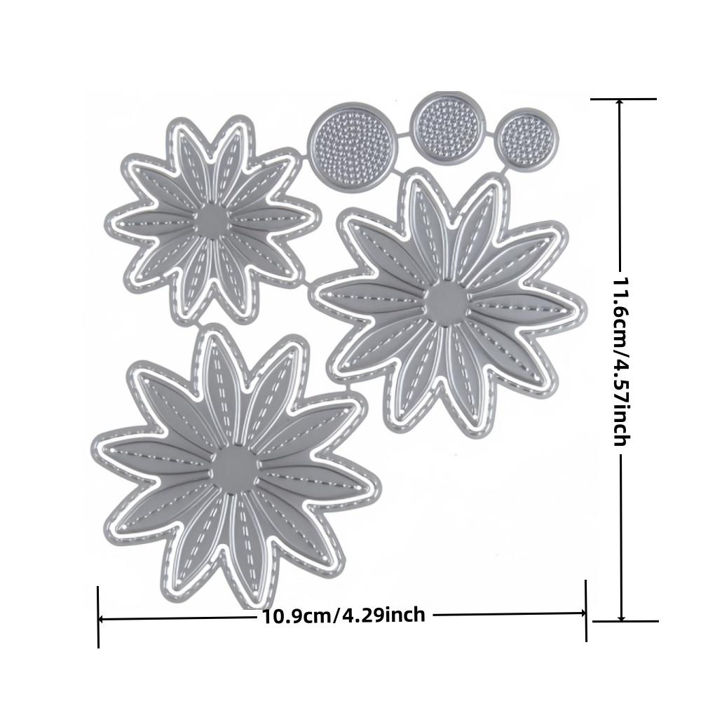 

Цветочный набор Рамка Металлический серебристый трафарет Тиснение Вырубные штампы для скрапбукинга Бумага Альбом Изготовление открыток серебряный