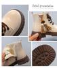 Girls' 2025 Autumn Princess Leather Short Boots - Stylish Medium & Large Children's Martin Boots