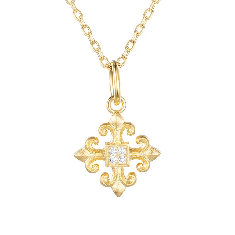 Fashion Iris High-end Clavicle Chain Niche Design Pendant Light Luxury Necklace Women