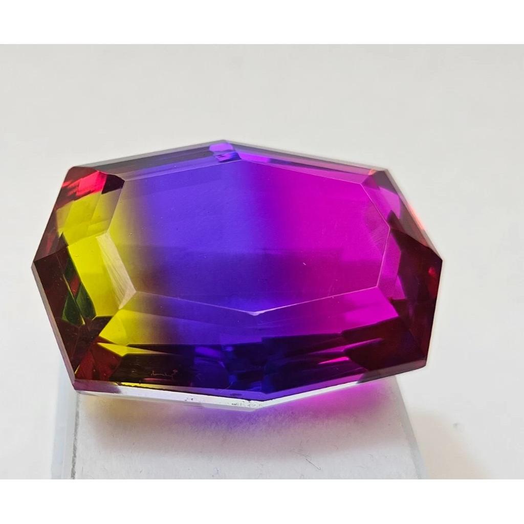Natural Ametrine Bi-Color For Gift Purpose Fancy Cut 80+ Ct Stunning Gemstone