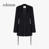 Edition Women's Collarless Tie-Waist Blazer