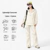 Set Ultra-sottile Protezione Solare per Coppia: Camicia con Cappuccio e Pantaloni Leggeri per l'Estate