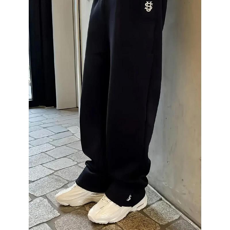 2026 New Men's Fashion Embroidered Loose Casual Sports Pants