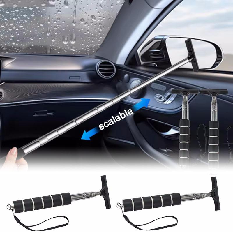 Car Rearview Mirror Wiper Retractable Portable Glass Cleaner Water Remover for Rainy Weather Auto Cleaning Accessories