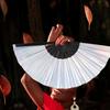 PVC Tai Chi Fan Foldable Glitter Hand Fan Elegant Bamboo Fan  for Line Dancing, Parties, and Events
