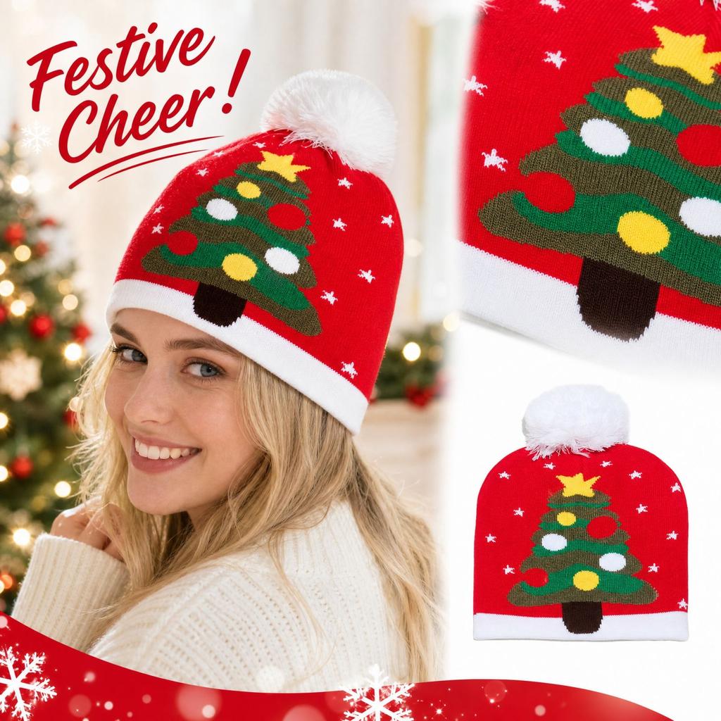 Christmas Knit Winter Hat for Men Women