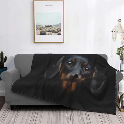 Dachshund Dog Blankets Velvet Wiener Sausage Doxie Multi-function Super Warm Throw Blankets for Home Couch Bedspread
