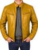 New men's stand-up collar PU leather jacket slim locomotive jacket spring and autumn casual multi-color coat