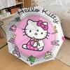 1pc Hello Kitty Stationery Set Umbrella with Plastic Handle,Suitable for All Seasons Home Travel Outdoor UmbrellaSanlio574
