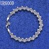 925 Sterling Silver Grape Bead Bracelet Fashion Jewelry