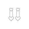 Heart Sis Earring (white)