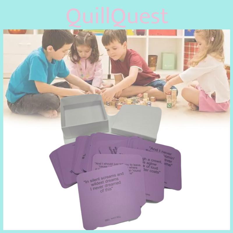 Lyrics Challenge Card Game For Music Fans With Emotional Skill Development