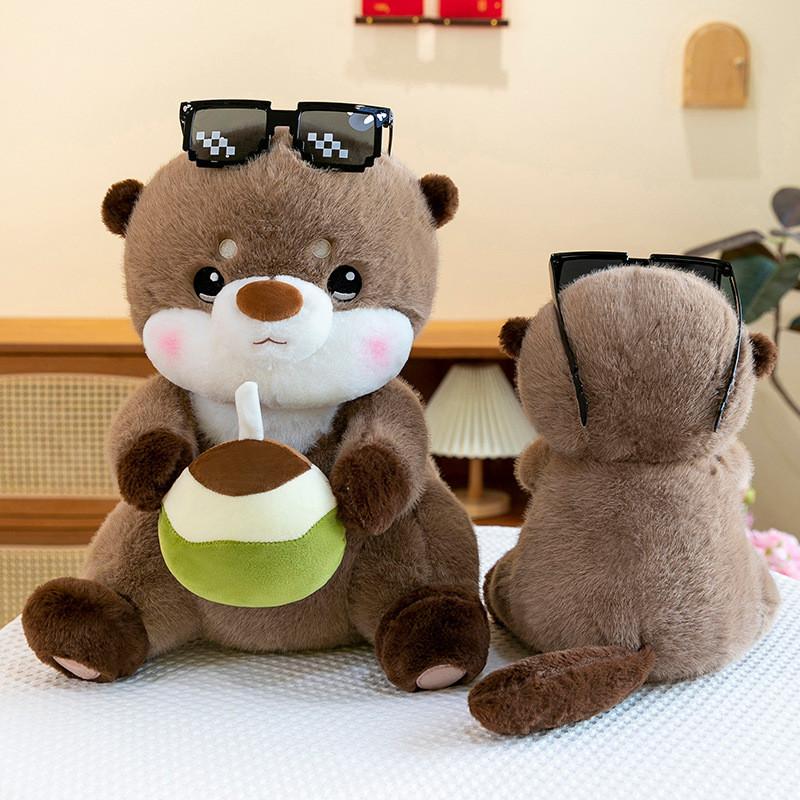 Drinking Water Coconut Sloth Plush Doll Girl Childrens Birthday Holiday Gift