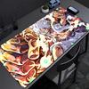 Anime Mouse Pad One Piece Luffy Large Rubber Pc Computer Gaming Accessories Mousepad Extended Desk Mat Locking Edge Gamer Carpet