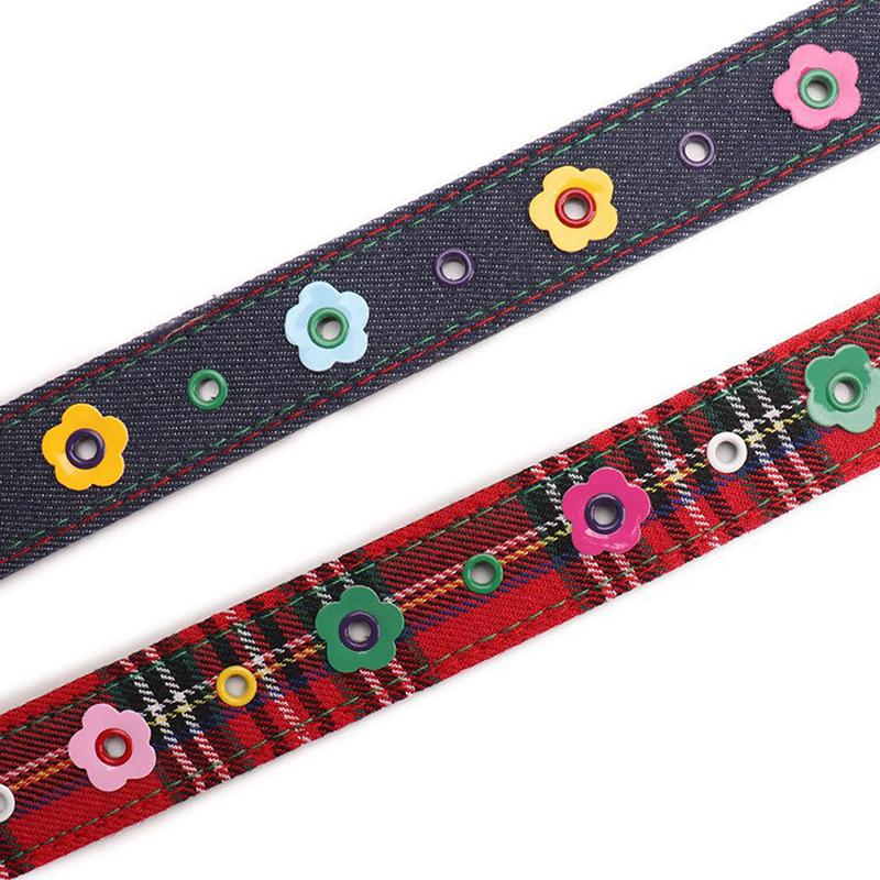 Women'S Y2K Belt With Plaid Denim Jeans Decoration Dopamine Belt Accessories For American Hot Girl