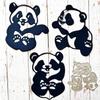 Panda Die Cut Decorative Embossing Paper Die Carbon Steel Cutting Dies For Card Making Scrapbooking Album Bookmarks
