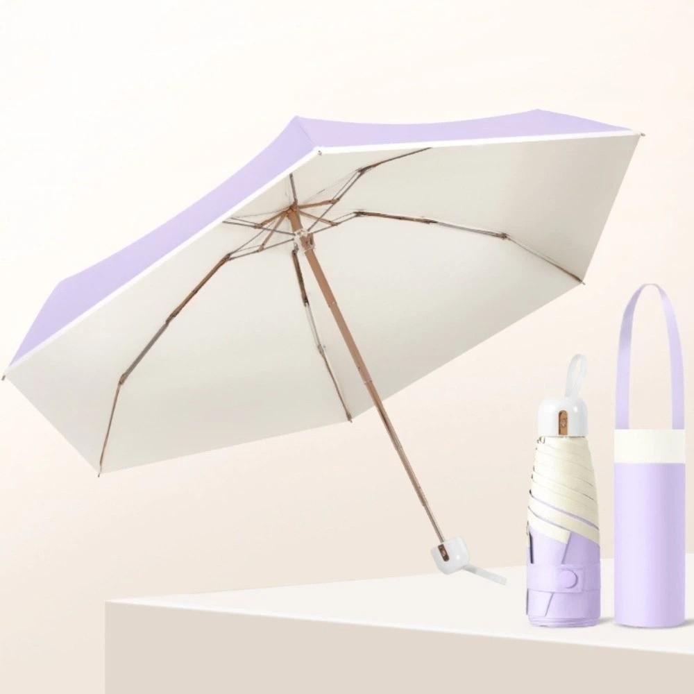 Ultraviolet Protection Pocket Parasol Folding Sun Shade Umbrella Portable Sun Umbrella  Outdoor
