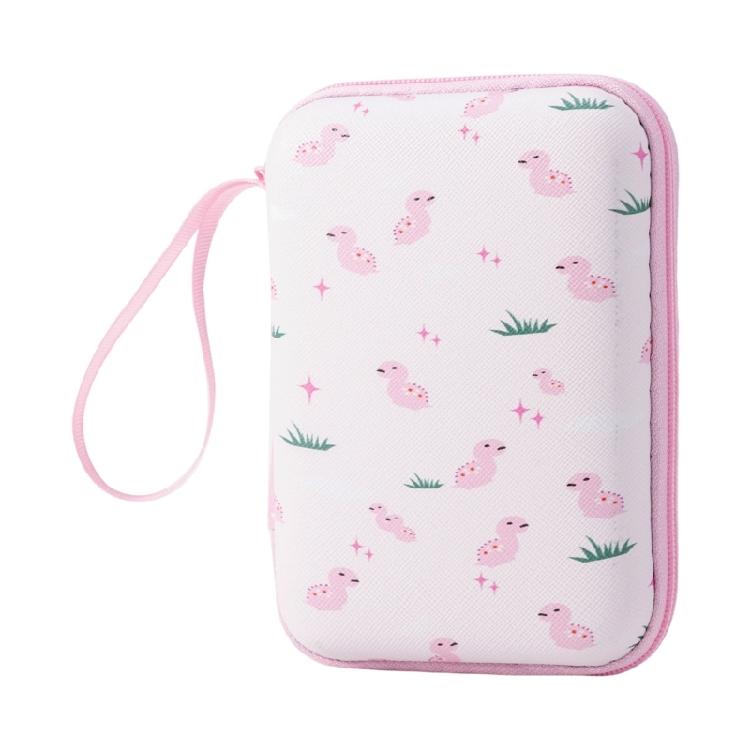 

Cartoon Themed Square Storage Container Flexible EVA Shell Internal Meshes Dividers For Gadgets Cosmetics Tools