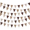Bandierine Triangolari in Lino Giallo Degradé da 5 Metri (18 pezzi) per Decorazioni di Matrimonio, Festa o Compleanno