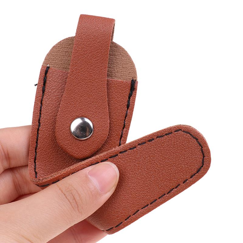 Professional Hairdresser Barber Scissors Leather Case Pu Leather Protective Case Single Pack Portable Pet Scissors Storage Bag