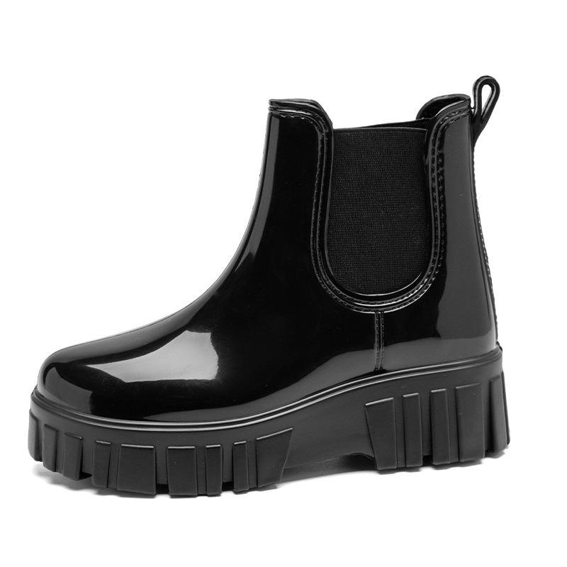 Augustine Rain Shoes Women's 2025 New Autumn Korean Version Wear Short Boots Fashion Chelsea Sleeve Shoes