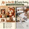 Handmade Knitted Hat Crochet Kit DIY Animal Hood Hat Crochet Kit  for Beginners