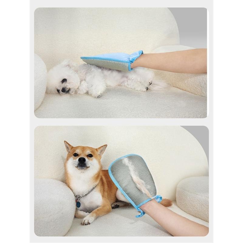 Pet Hair Removal Glove Static Grooming Tool For Cats Dog Massage Brush Washable Reusable Furs Cleaning Accessory