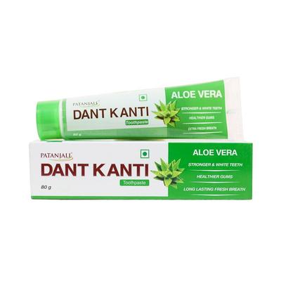 Dant Canty: Pasta de dentes com Aloe Vera (80g), Pasta de Dentes Dant Kanti Aloe Vera