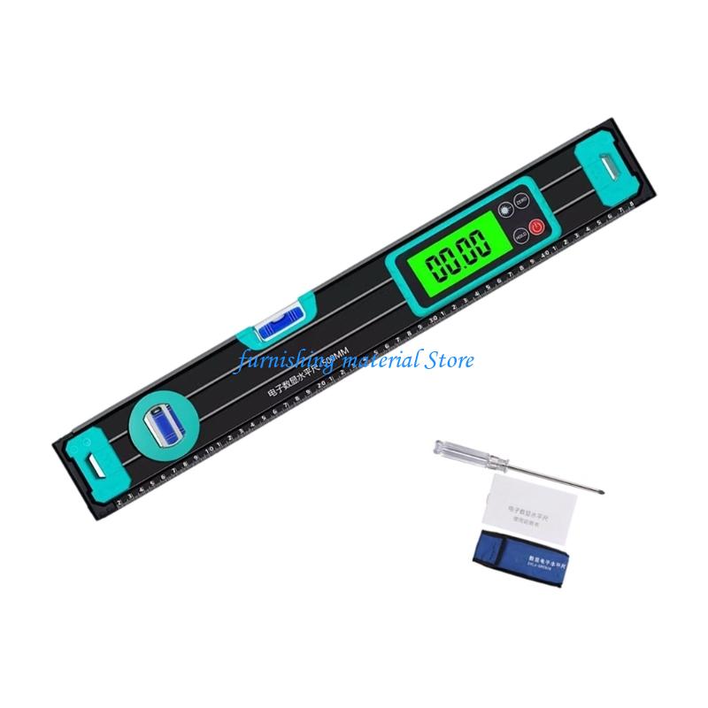 Y5GD Bubble Level Angles Finders Digital Level Ruler Protractor with Data Hold Function LCD Display Electronic Inclinometer