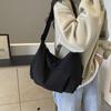 Einfarbige Umhängetasche Große Kapazität Umhängetasche Damen Unterarmtasche