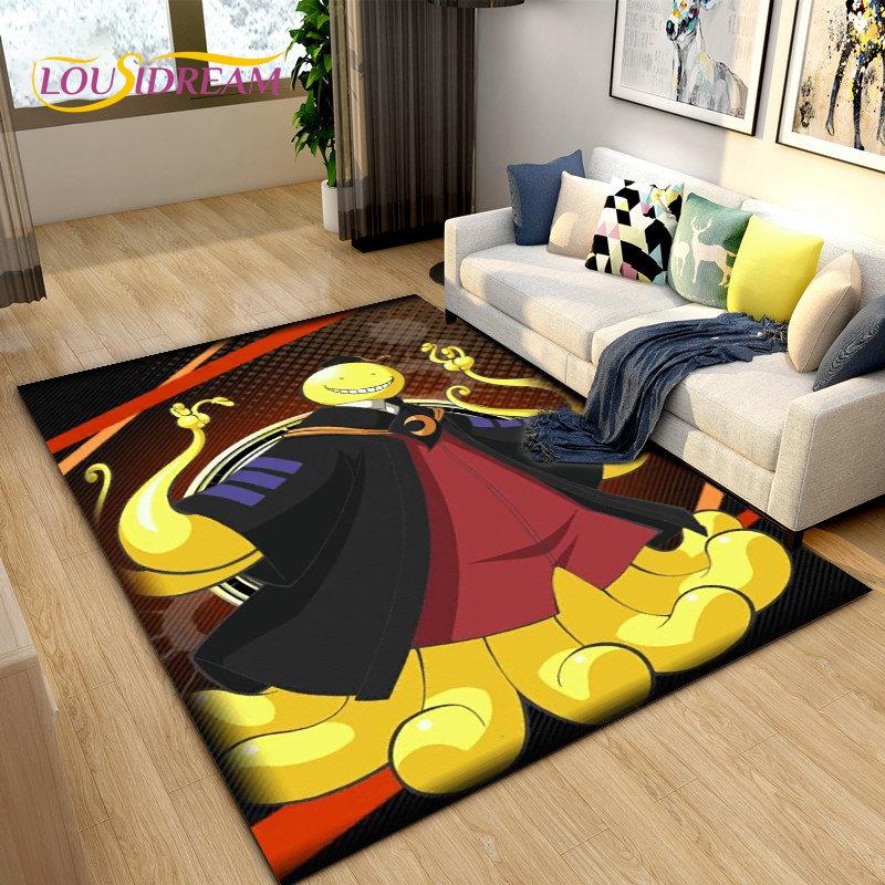 Assassination Classroom Octopus Teacher Area Rug,Carpet Rug for Living Room Bedroom Sofa Doormat Decoration, Non-slip Floor Mat