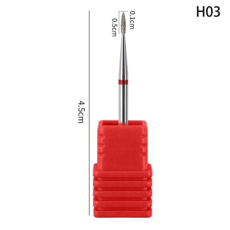 Diamond Nail Drill Bit Mill Cutter All For Manicure Machine Bit Tools Accessories Cuticle Clean For Removing Nail Gel