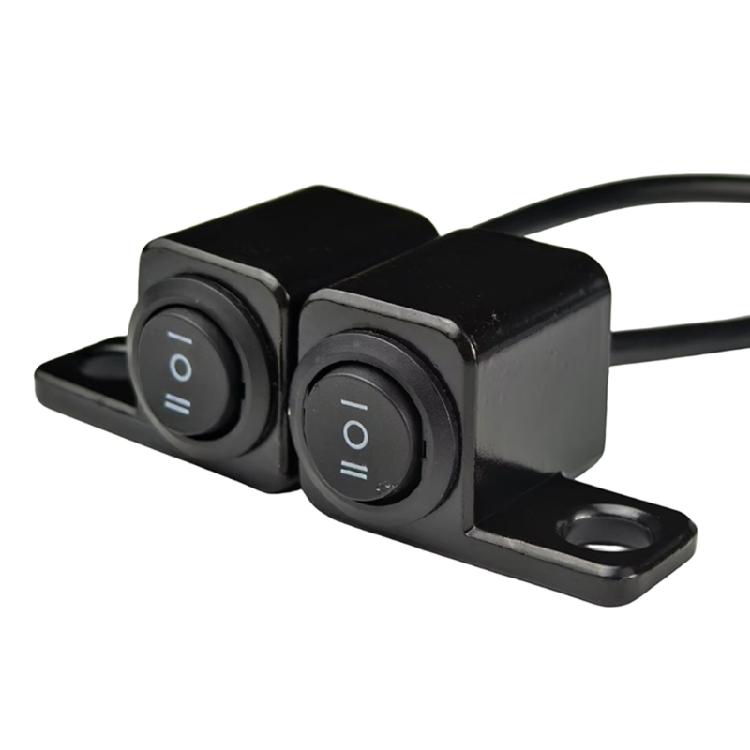 Left/Right Motorcycle Headlight Switches 12V Fog Spotlight Switches Modified Accessories Handlebar Mirror Mount Switches