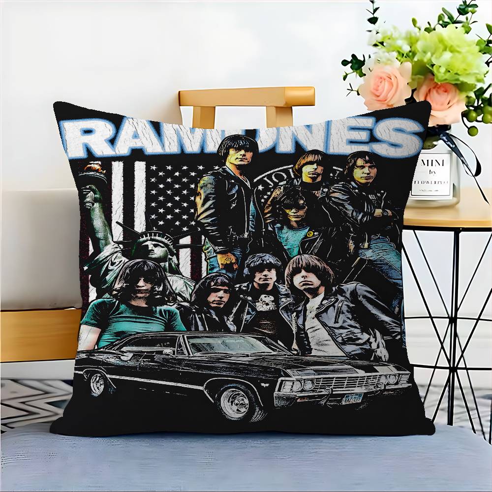 Band Rock R-Ramones Maple Design Cushion Cover Happy Autumn Harvest decor Holiday Decorati Pillow Cover
