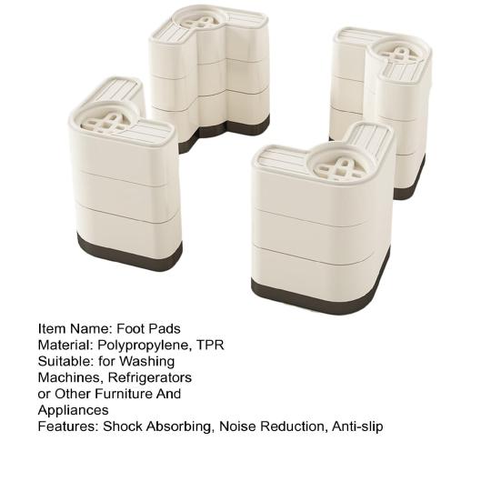 4Pcs Washing Machine Anti Vibration Pad Noise Reduction Shock Absorbing Feet
