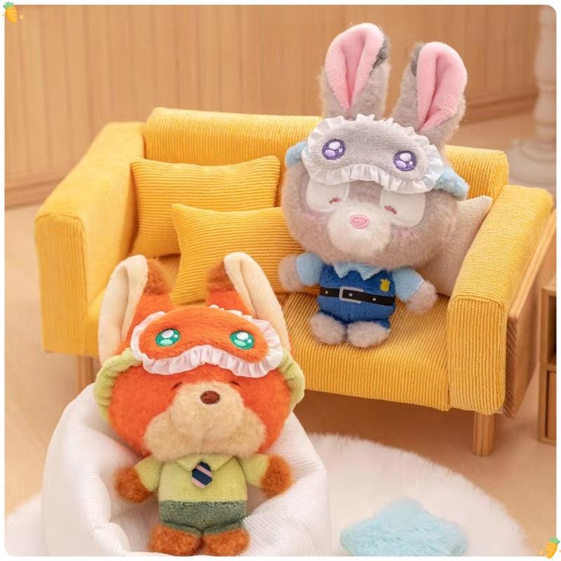 Squinting Sleepwear Series Stitch Plush Blind Box, Nick Judy Cute Plush Doll Backpack Pendant Decor Trendy Toy Mystery Box Gift