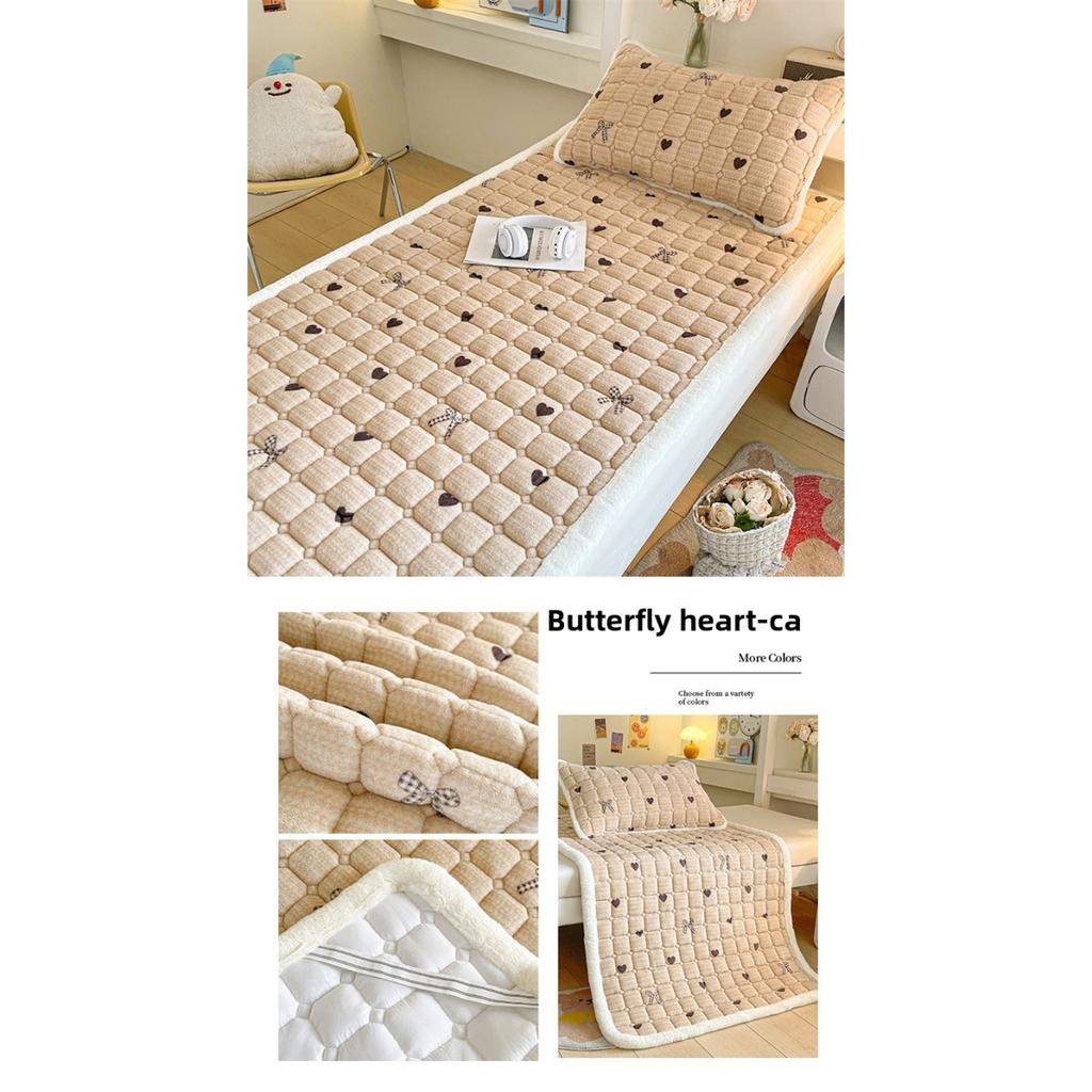 Thickened Milk Velvet Mattress, Student Dormitory Insulation, Cotton Padded Single Mattress, Foldable Machine Washable Bed Mattress