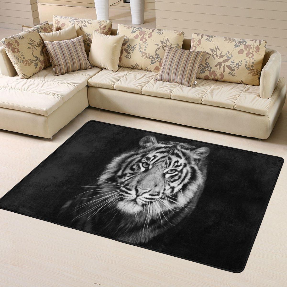

3D Lion Carpets African Style Living Room Area Rug Scenery Print Bedroom Rug for Boys Kids Play Mat Kitchen Rug Entrance Doormat 40x60cm
