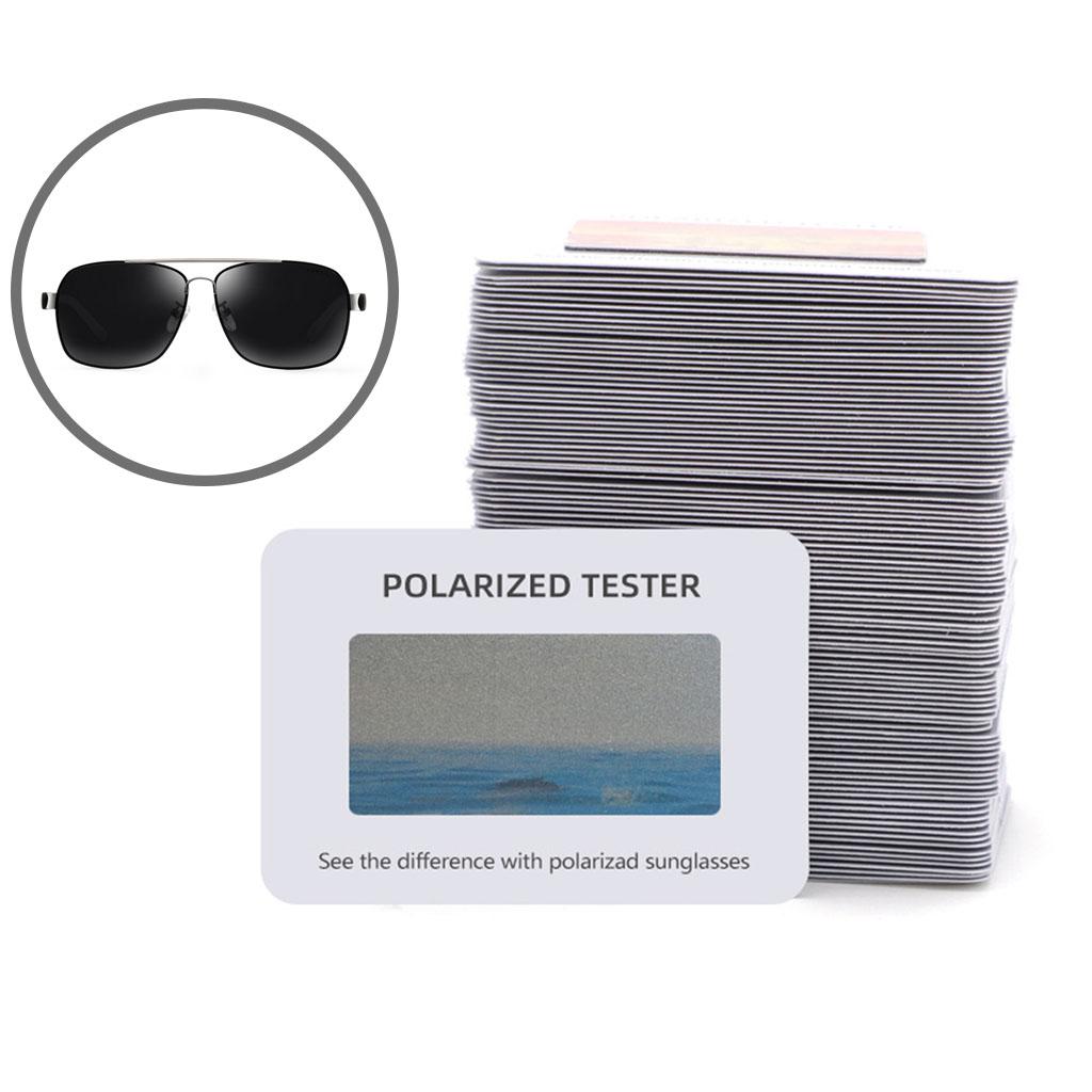 Polarization Sunglasses Tester, Polarized Glasses Test Card,Polarized Glasses Check Paper Accessories, 6x4cm