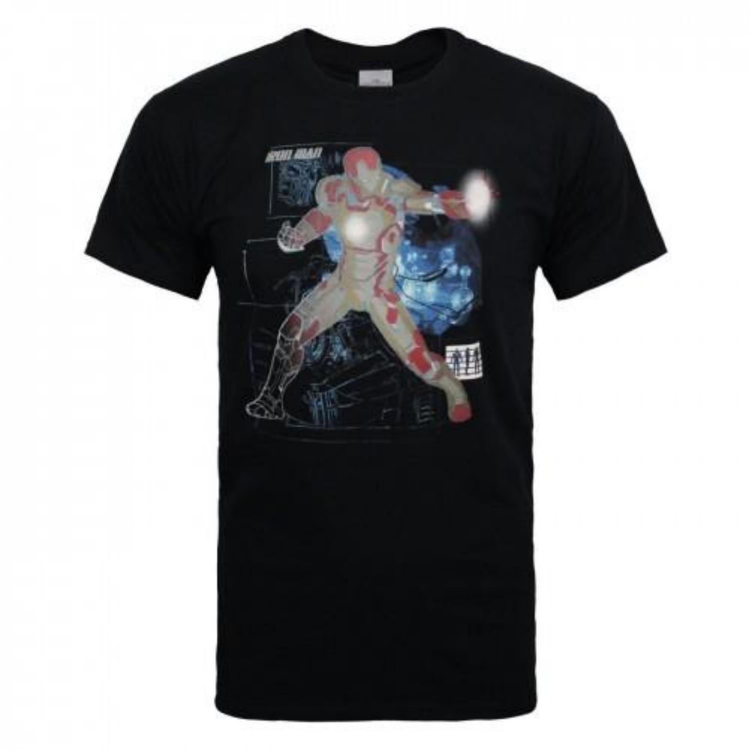 Iron Man Mens Mk 42 T-Shirt S чёрный