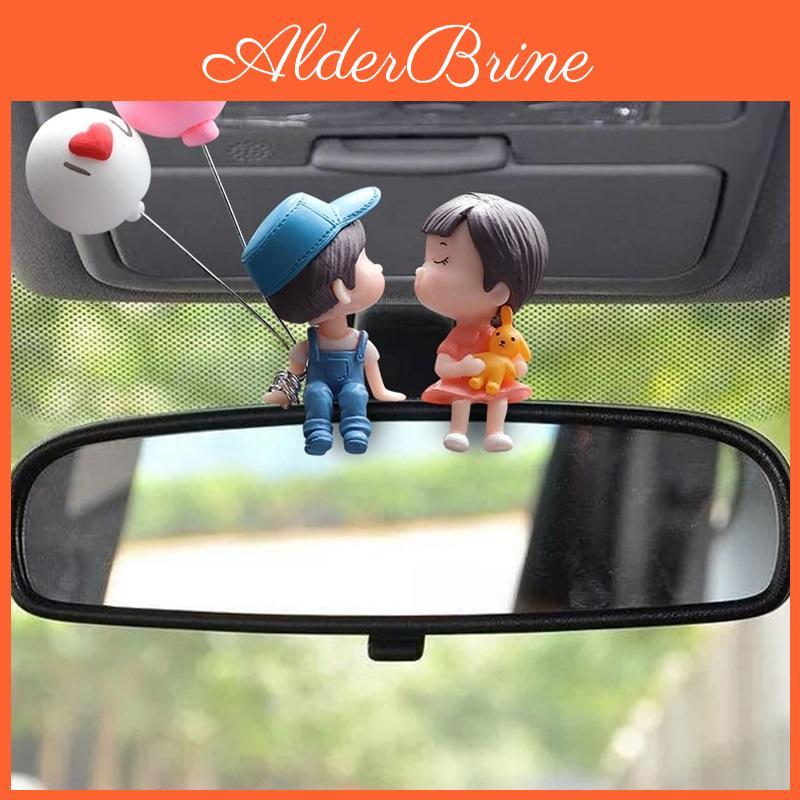 Couples Car Decoration Cute Cartoon Accessories Romantic Figurines Balloon Ornament Auto Interior Dashboard Accessories Gifts
