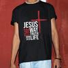 Jesus Is The Only Way TShirt Mens and Womens Short Sleeve Cotton Tees Y2k Shirt Oversize Tops Summer Blouse Men Clothing