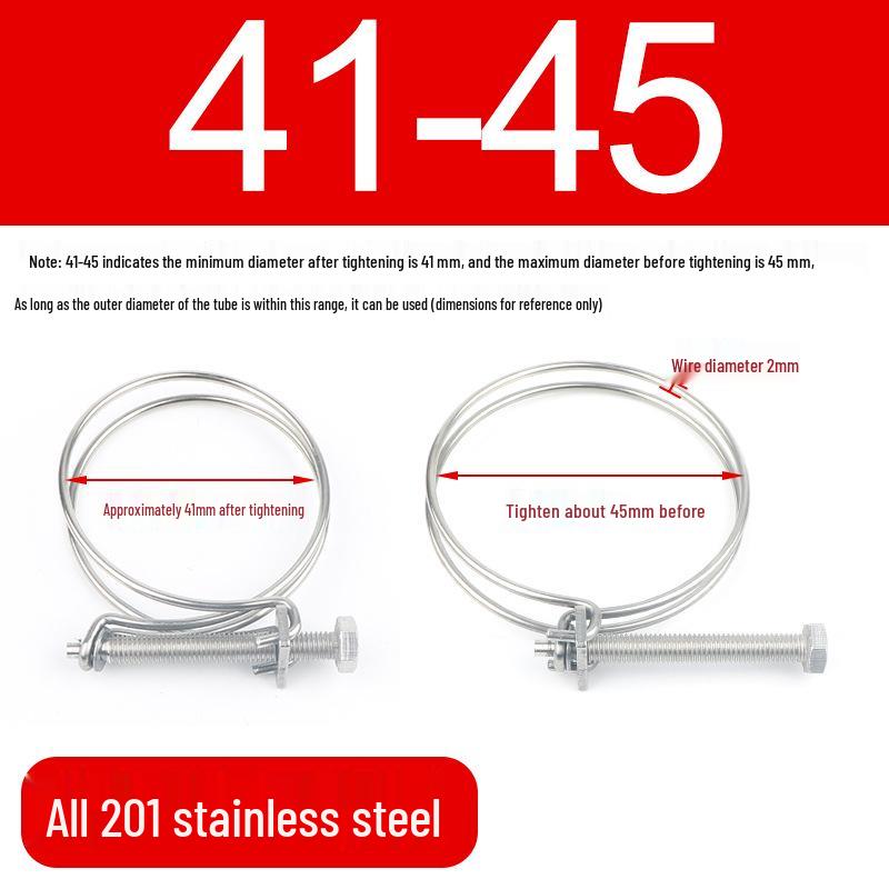 Stainless Steel Double Wire Hose Clamp Set