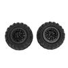 2 Pcs 1 16 RC Wheels and Tires Replacement for HBX 1 16 Model 85mm Plastic Rubber RC Truck Tire
