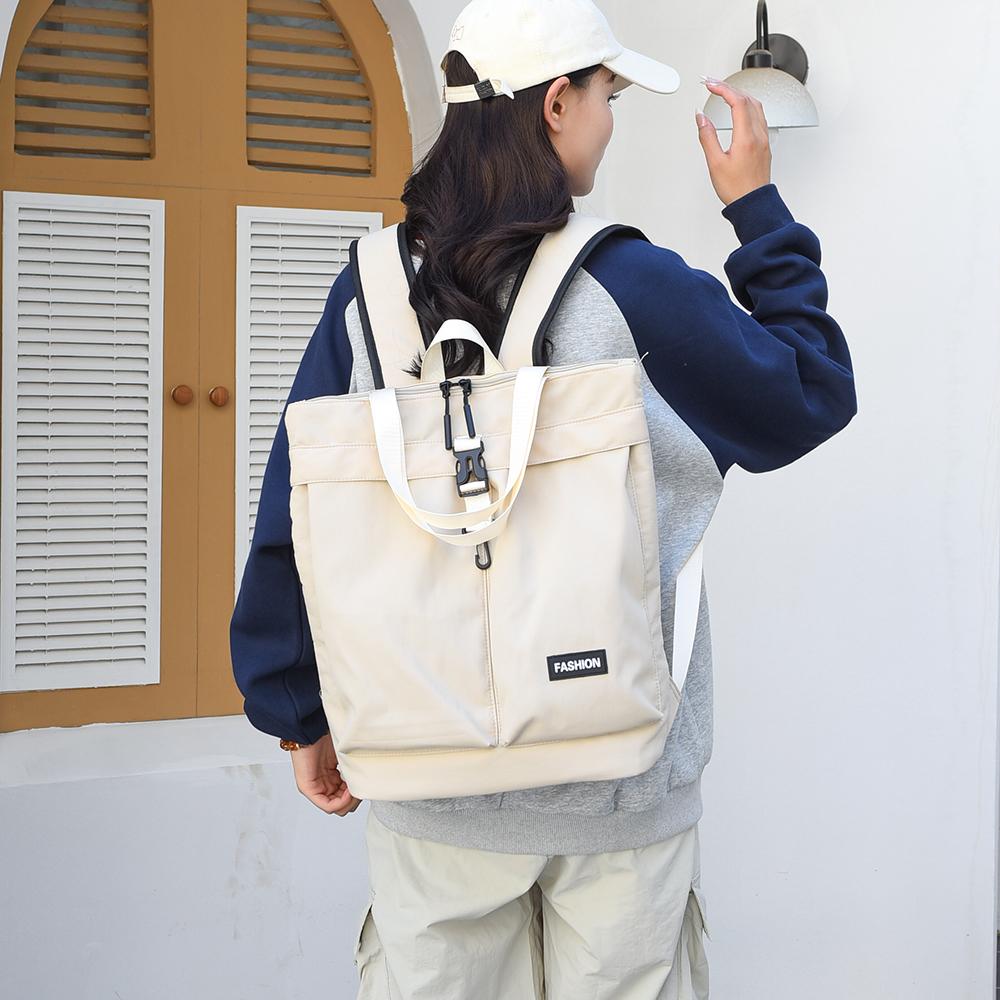 Dual-use Backpack Men Women Large Capacity Shoulder Tote Bag Handbag Lightweight Water-repellent Travel Backpack